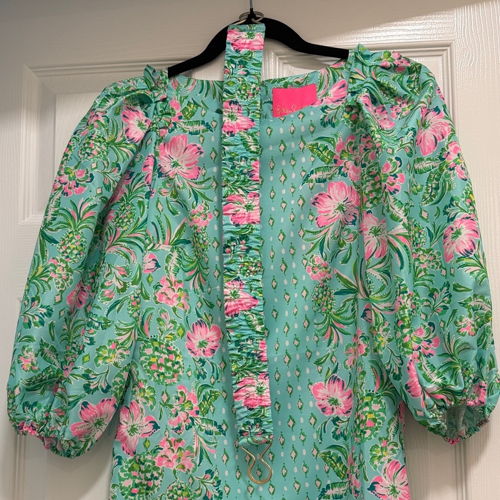 Lilly Pulitzer Barbara Floral Puff Sleeve Dress - NWT - Picture 7 of 8